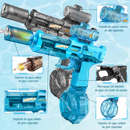 Pistola de Agua Electrica Recargable
