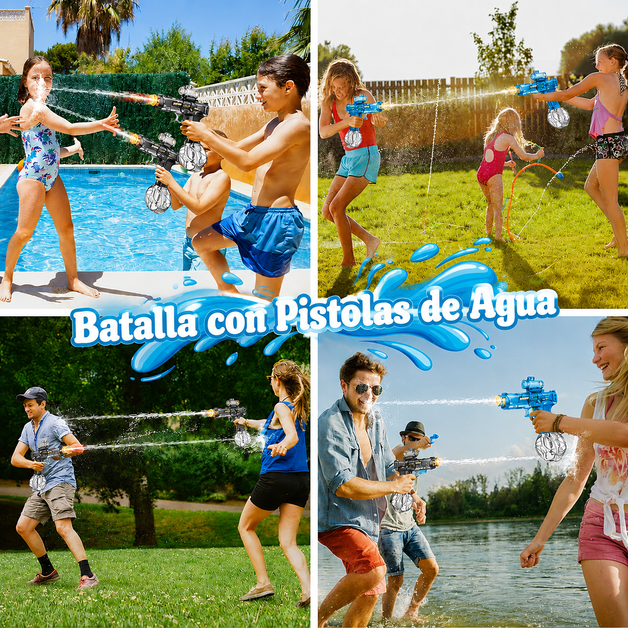 Pistola de Agua Electrica Recargable
